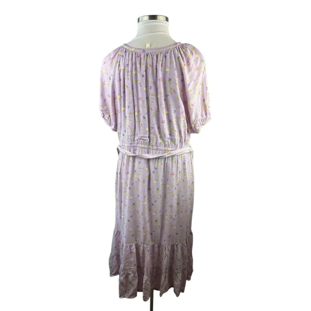 Matilda Jane Enchanted Garden Lavender Artist Floral Tiered Maxi Dress Size XXL - Picture 9 of 14
